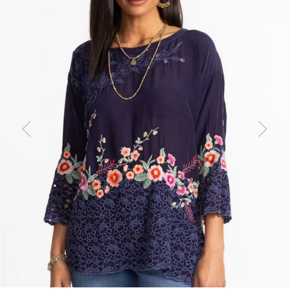 NWT Johnny Was Brixley Tunic; Size Petite XS MSRP $328